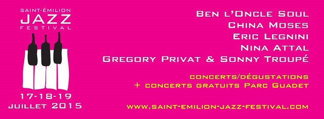 SAINT EMILION JAZZ FESTIVAL - BANDEAU WEBZINE MUSIQUES EN LIVE