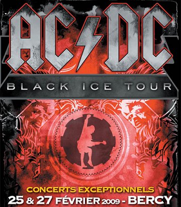 AC DC affiche Bercy 09