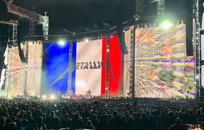 musiques en live metallica