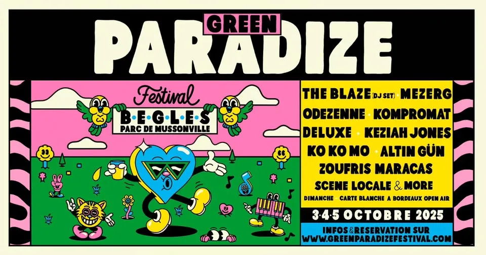 GREEN PARADIZE Festival - 3 > 5 octobre - Mussonville Bégles 7 green paradize festival begles