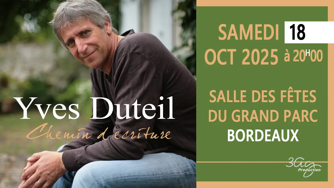 YVES - DUTEIL - 18 octobre 2025 - Salle du Grand Parc Bordeaux 7 Yves Duteil