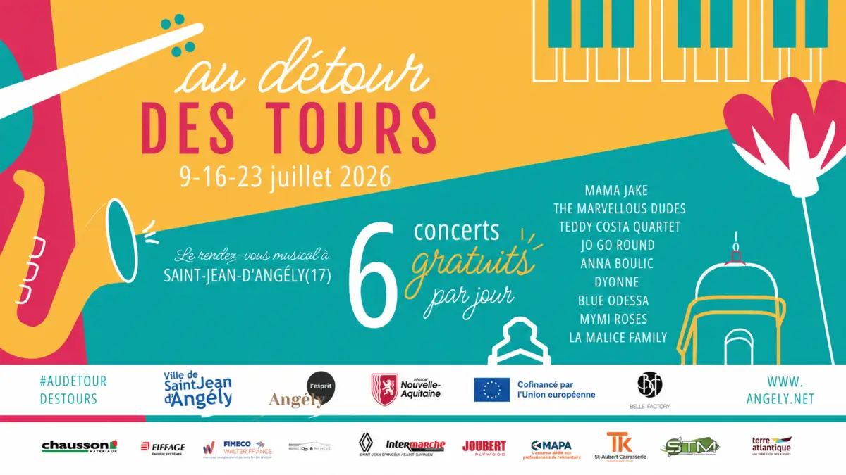 AU DÉTOUR DES TOURS – 9, 16 et 23 Juillet 2026 – Saint-Jean-d’Angély 31 au detour des tours