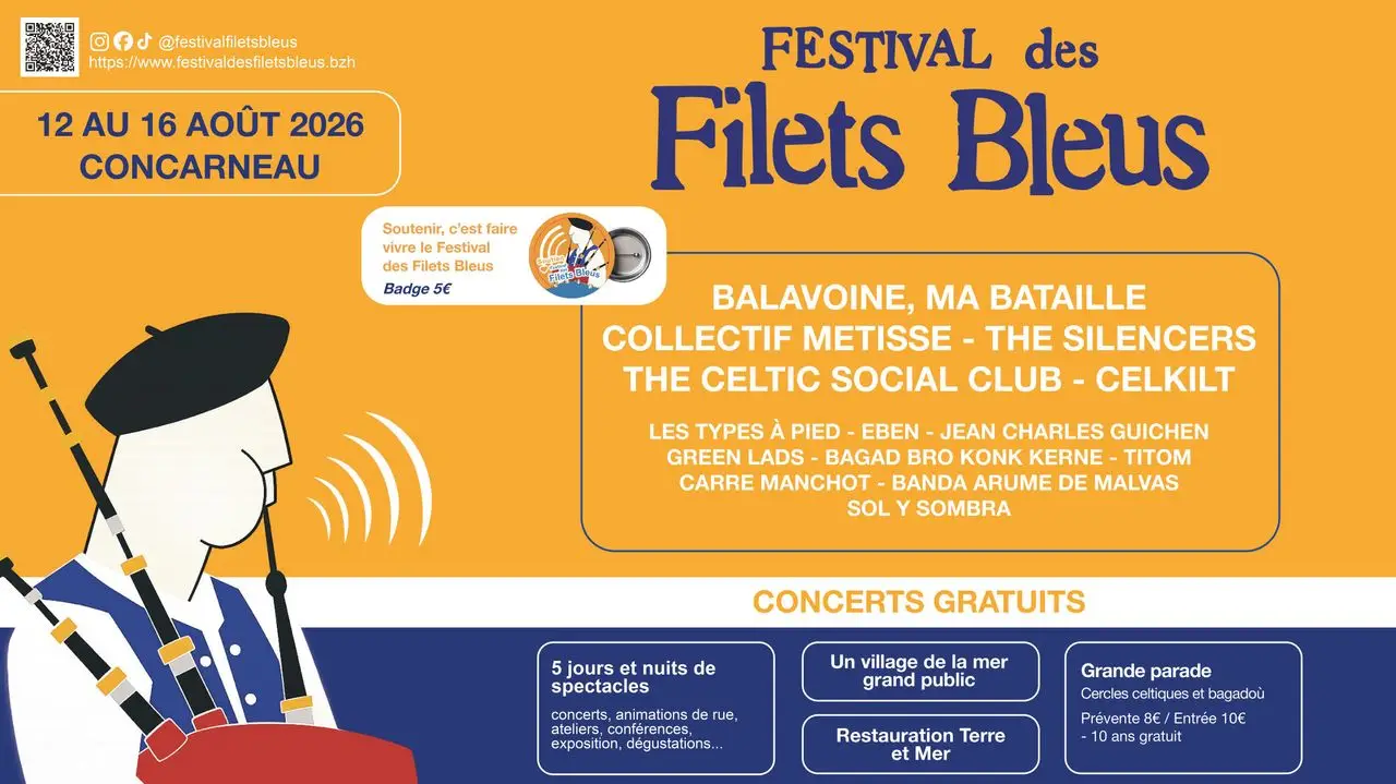 Festival des Filets Bleus - 12 > 16 aôut - Concarneau 7 filets bleus 2026