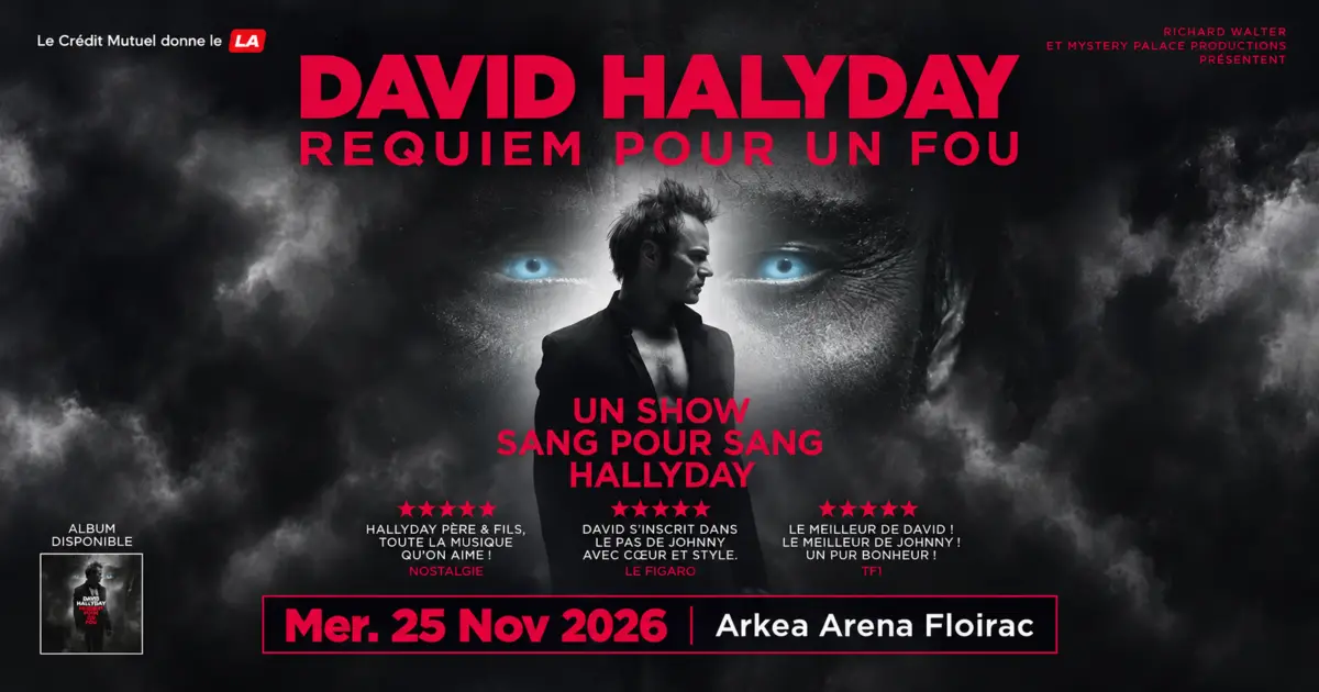 DAVID HALLYDAY - 25 novembre 2026 - Arkea Arena Floirac 7 David Hallyday
