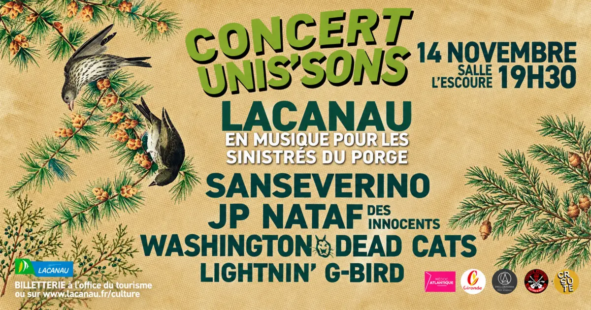 Concerts Solidarité Incendies Le Porge - 14 novembre - Lacanau 7 concert Lacanau